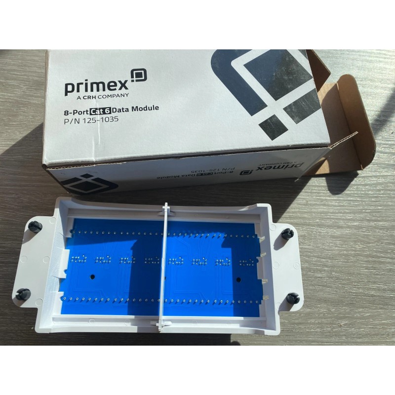 PRIMEX A ARCH COMPANY P/N: 125-1035 8-PORT CAT6 DATA MODULE