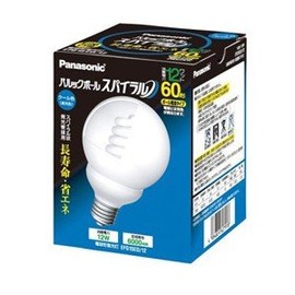 Panasonic 60 Shape Bulb Shape Fluorescent parukkubo-ru Spiral efg15ed/12 Cool Colours