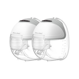 MomMed S21 Extractor de Leche Eléctrico Portátil  Sacaleches con Pantalla Inteligente, Diseño Antiderrames y Manos Libres, Doble Motor con 3 Modos y  