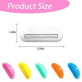 6 Pieces Toothpaste Squeezer,Convenient Tube Squeezer,Plastic Toothpaste Clips Tube Squeeze,Plastic Toothpaste Tube Squeezer,for Squeezer Toothpaste,Hand Cream,Cosmetics,Creams,Ointment