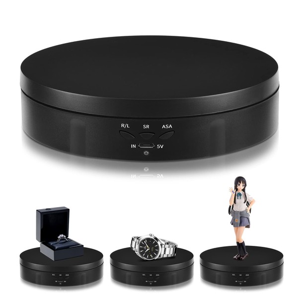 L'QECTED Turntable, Electric Rotary Stand, 360° Rotary Stand, Electric Turntable,