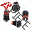 APIELE 16mm Momentary Black Push Button Switch On Off with