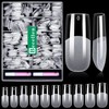 Becellen Pack of 500 Artificial Nail Tips, Soft Gel Nail
