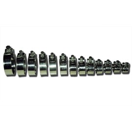 Heavy Duty Stainless Steel T-Bolt Hose Clamps - Free Choice of Sizes (17mm - 19mm (11/16" - 3/4"))