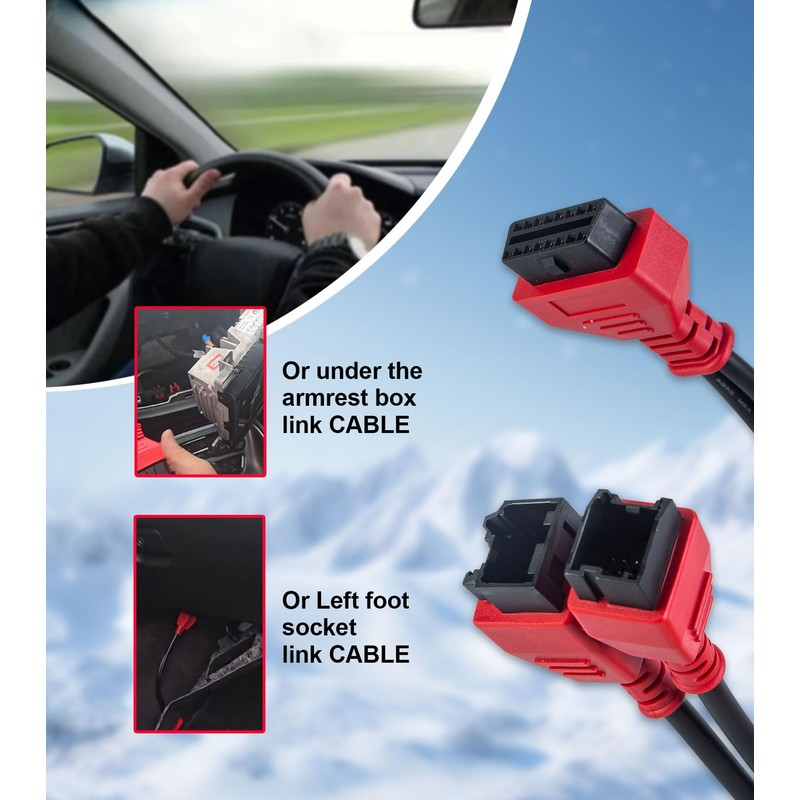 Remote2program Bypass Gateway Protocol Cable for Chrysler/Dodge/Jeep 12+8 Programming OBD2