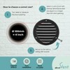 Ø 100mm / 4 inch Anthracite Metal Ventilation Grille with