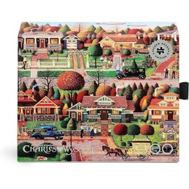 Buffalo Games - Silver Select - Charles Wysocki - Labor Day in Bungalowville - 1000 Piece Jigsaw Puzzle for Adults - Challenging Puzzle Perfect for Game Nights - Finished Size is 26.75 x 19.75