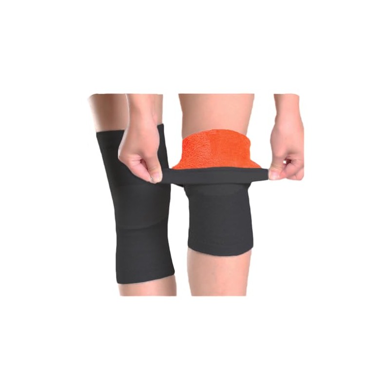 Thermal Knee Warmer with Warm Lining Stretchy Knit Knee Sleeve