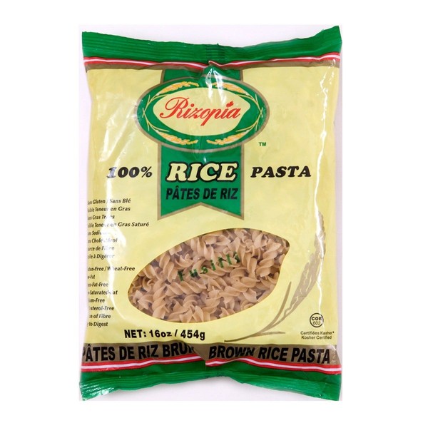 Rizopia 100% Brown Rice Pasta Fusilli 454g