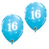 Qualatex 53444 Balloons, Blue, 16th Sparkle Latex 11-Inch