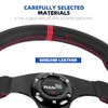 RASTP Racing Steering Wheel,12.6”/320mm Genuine Leather 6 Bolts Steering Wheel