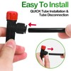 TTioDri Push-to-Fit Drip Irrigation Emitters for 1/4" Drip Irrigation Tubing,