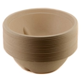 EcoQuality 24oz Round Deep Disposable Bowls [250 PACK] - 100% Biodegradable Sugarcane Bagasse Bamboo Fibers Sturdy Compostable Eco Friendly Environmental Paper Plastic Bowl Alternative Tree Free