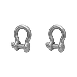 Prolinemax Drop Forged 665 Lbs D Ring Bow Rigging 2PC 3/16" Screw Pin Anchor Shackle Galvanized Steel