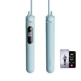 WeGym - Cuerda de saltar inteligente para hombres y mujeres, cuerda ajustable para entrenamiento en interiores y exteriores, aplicación de análisis de