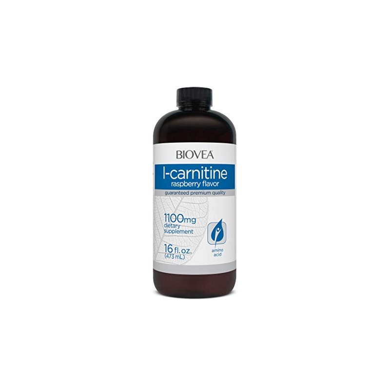 BIOVEA L-Carnitina Liquida 1100 mg sabor frambuesa con 473ml