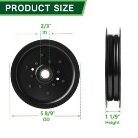TENGMUJX TCA17524 Spindle Pulley 5 Inch Replaces Ariens John Dee re 3838021 737 757 777 797 1585 1570 1580 Z820A Z910A Series Lawn Mower Pulley