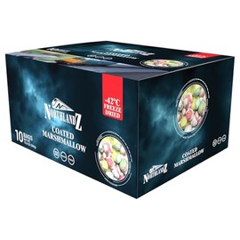 NORTHLANDZ Freeze Dried Candy, COATED MARSHMALLOW comets | Light & Fluffy with a Crunch | (1oz) Pack of 10 | Assorted Vibrant Colors & Sweet Flavors | Unique Snack Treat