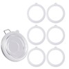 6pcs 4.5 Inch Silicone Replacement Gaskets for Jars Rubber Seals