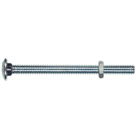 Hillman 2151 10-24 x 2-Inch Carriage Bolt with Nut, 15-Pack,Zinc