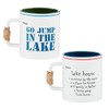Mud Pie Go Lake Oar Handle Mug, 20 oz