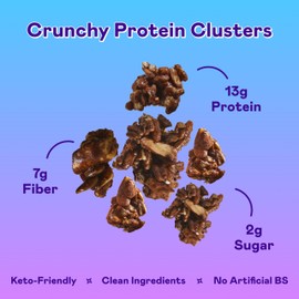 Magic Spoon Protein Granola - High Protein Granola, Keto Friendly, Low Sugar, Grain Free, Healthy Breakfast or Quick Snack (1 bag of each: Honey Almond, Dark Chocolate Almond, Peanut Butter)