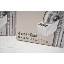 Everbilt Indoor Dryer Vent Kit 4in x 4ft 1000 052 138 Lot of 2