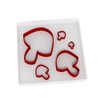 Set of 5 Mushroom Cutters Fondant Polymer Cookie Icing Crafts