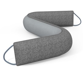 HADOR Door Draft Stopper 30 Inch, Weighted Under Door Snake Cold Air Noise Wind Blocker, Heavy Duty Sound Proof Bottom Filler Cover Gaps up to 3'', Winter Patio Sliding Window Pillow Guard Seal, Grey