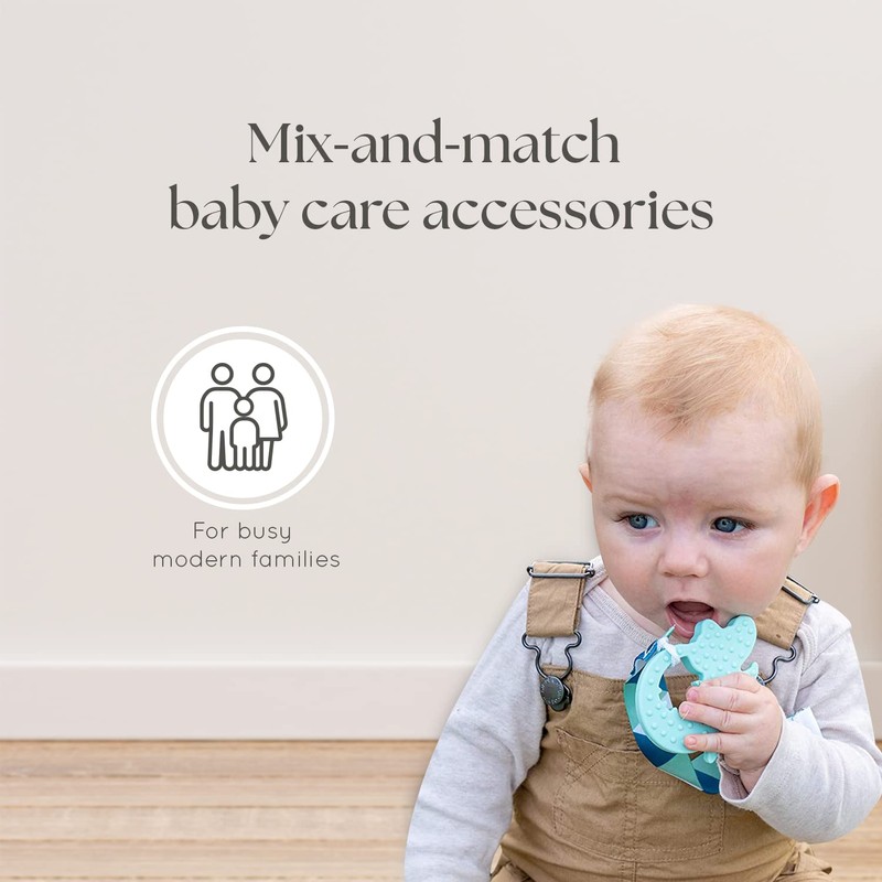 Dodo Babies Teething Toy & Pacifier Clip Set – Silicone