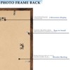 QOTIB 10x13 Picture Frame Deep Brown for Wall Hanging, Wood