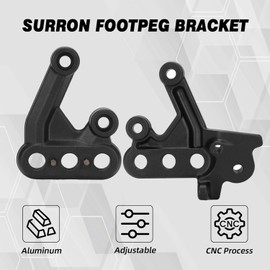 JFG RACING Surron Foot Pegs Bracket Footpegs Pedal Rest Bracket Brace Support OEM for Sur Ron Light Bee S/X Electric Dirt Bike