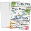 Beach Wedding Invitations & RSVP Cards - Set of 12,