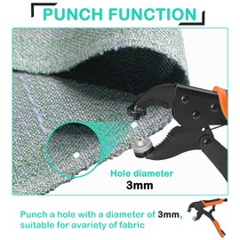 HUGEBO Heavy Duty Snap Fastener Tool Kit,Snap Setter Tool with 50 Sets of Snaps and Fastener Pliers, Perfect for Repairing Boat Covers, Metal Snaps, Canvas, Sewing, and Tarps.