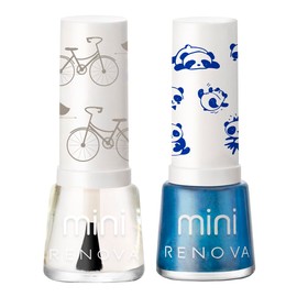 Renova Esmaltes para Uñas Mini duo Allison y Brillo cada uno 7.7ml