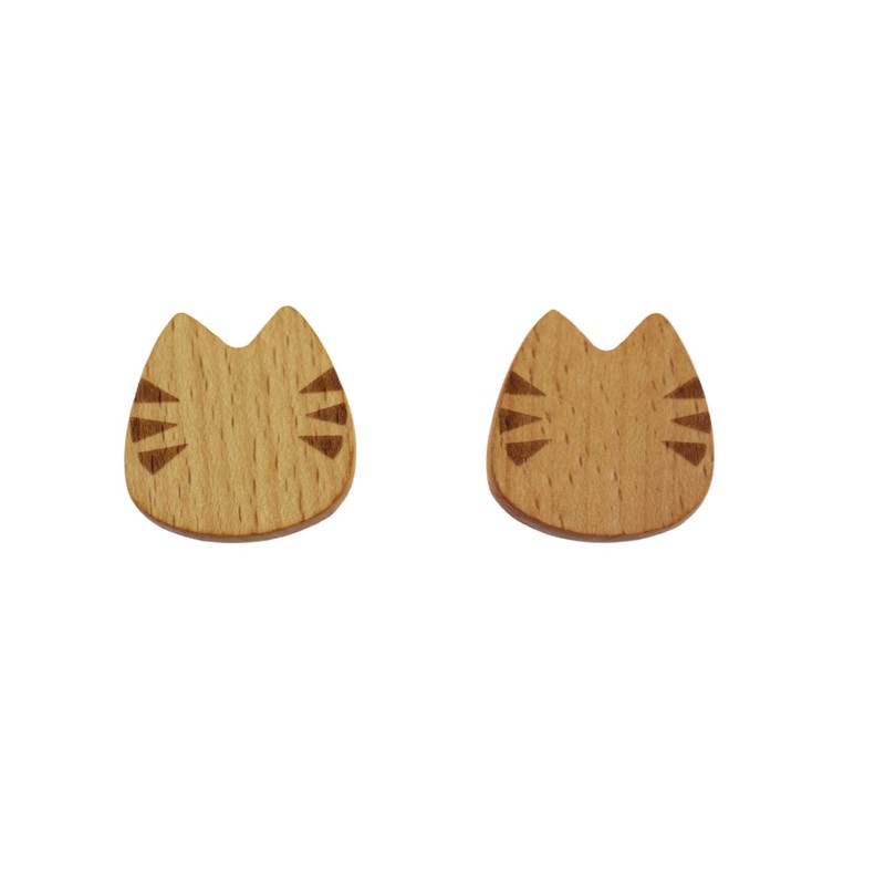speed mao Cute Cat Paw Wooden Chopsticks Rest Caratory, Set