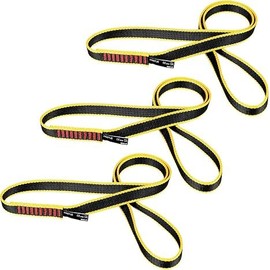 KINGTLE 20MM Nylon Climbing Sling Runner 22kN CE1019/EN566 UIAA Certified,Rock Climbing Webbing Straps for Rock Climbing,Mountaineering, Rappelling (60cm/24inch | Pack of 3)