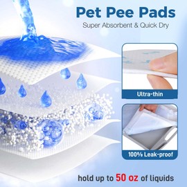 Cat Pads 25 ct Super Absorbent Pet Pee Pads Compatible with Tidy Cats Breeze Litter System 16.9x11.4 Inch Litter Pad for Litter Box