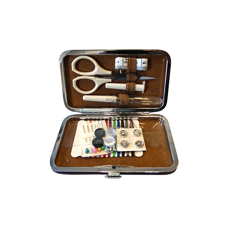 Groves Chestnut Sewing Kit Purse Notions Design N4347/CH