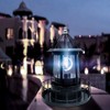 Hyuduo LED Solar Rotating Lighthouse Light Pillar Lights Solar Garden