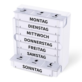 Opret Pill Box 7 Days Morning Lunch Evening, Medication Box 7 Days Pill Box 7 Days 3 Compartments Pill Box 7 Days Pill Box Tablet Organiser Weekly Box