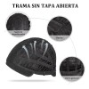 Peluca Mujer Corta Ondulada Negra Aspecto Natural Uso Diario