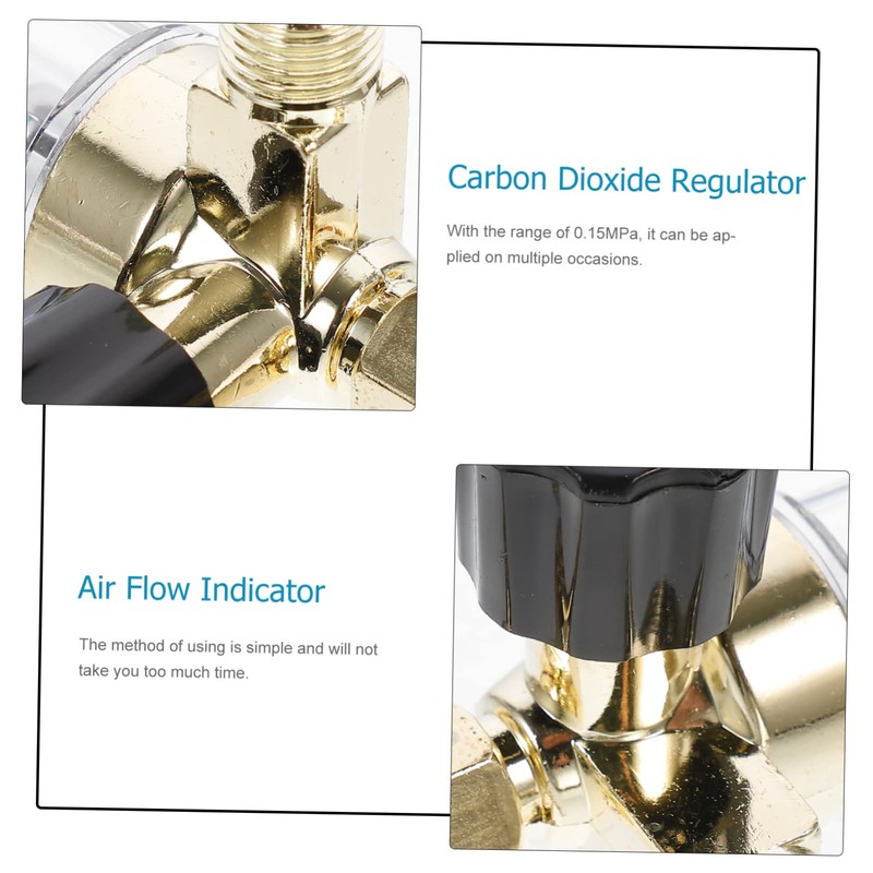 TEHAUX Gas Regulator for Argon Tanks Pressure Indicator Easy to