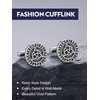 Bandmax Cufflinks for Men Stainless Steel Celtic Knot Cufflinks Tie