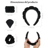Set 7 en 1 AGTOWM en negro: diadema nube ergonómica,
