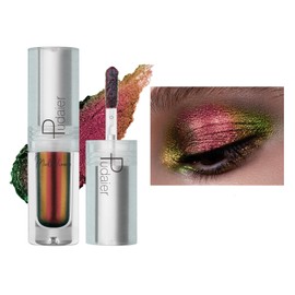 ZUK Liquid Multichrome Eyeshadow Stick, Multi-Dimensional Glitter Eye Looks, High Pigmented Eye Shadow, Quick Drying Eye Brightener Stick, Waterproof Smudge-proof Metallic Eyeshadow