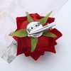 TseenYi Rose Flower Hair Clip Large Flower Fabric Hair Clip