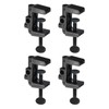 PATIKIL 0.51" Hole Dia. Desk Clamp, 4 Pcs Plastic Adjustable