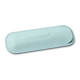 Kaweco Eco 2 Leather Case Tender Mint I Pen Case Suitable for the Sport Series I Genuine Leather Writing Case with Beautiful Embossing I Chic & Classic Pen Bag I Pen Case 12 x 4.6 cm
