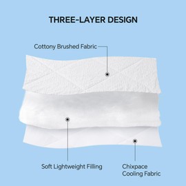 ChiXpace Cooling Comforter Twin/Twin XL - Lightweight Summer Comforter for Hot Sleepers and Night Sweats, Q-Max 0.45 with Japanese Arc-Chill Cold Tech Fabric, Cooling Blanket White